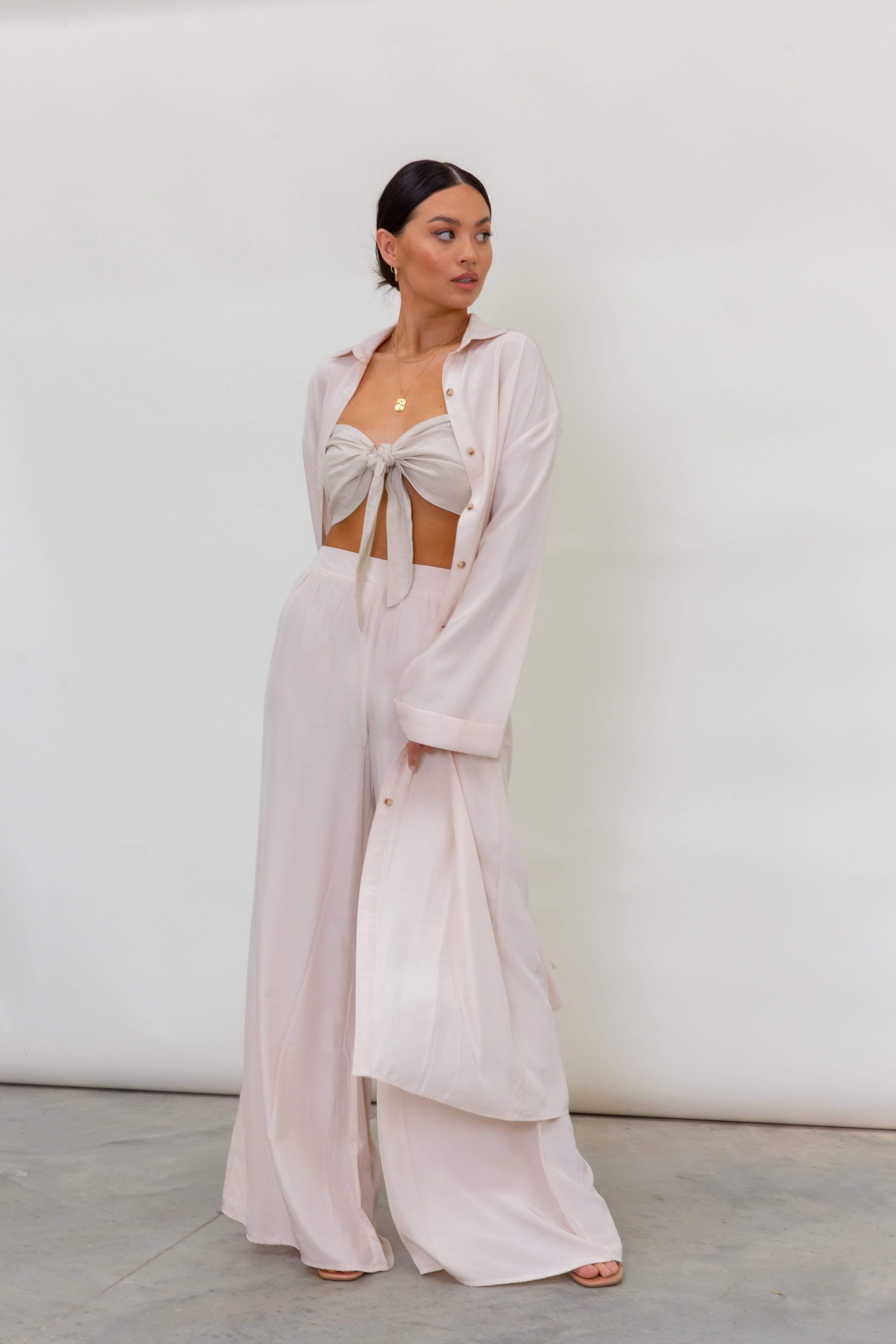 Wide leg 2025 beach trousers