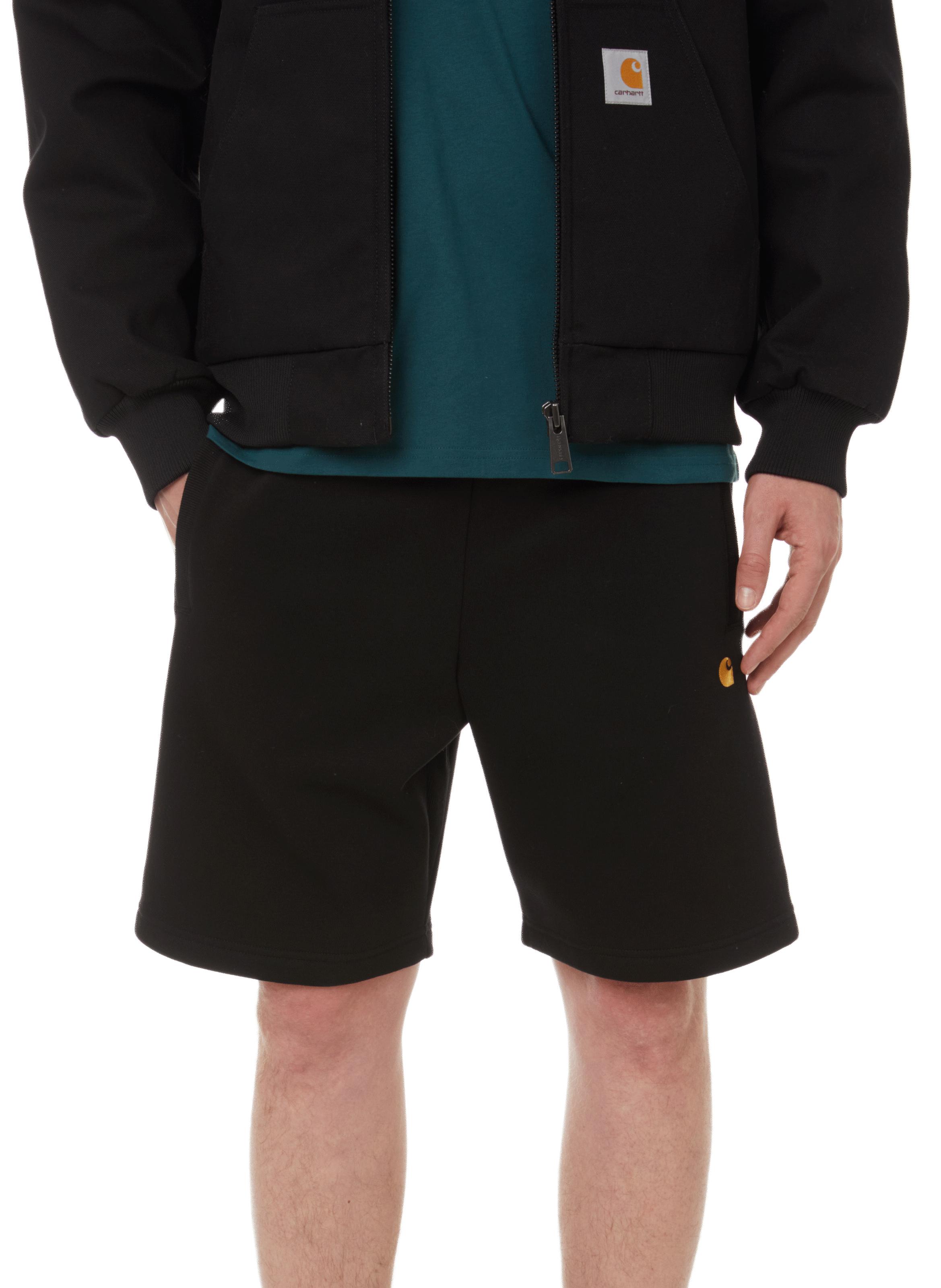 Carhartt WIP Fleece Shorts in Black for Men | Lyst UK