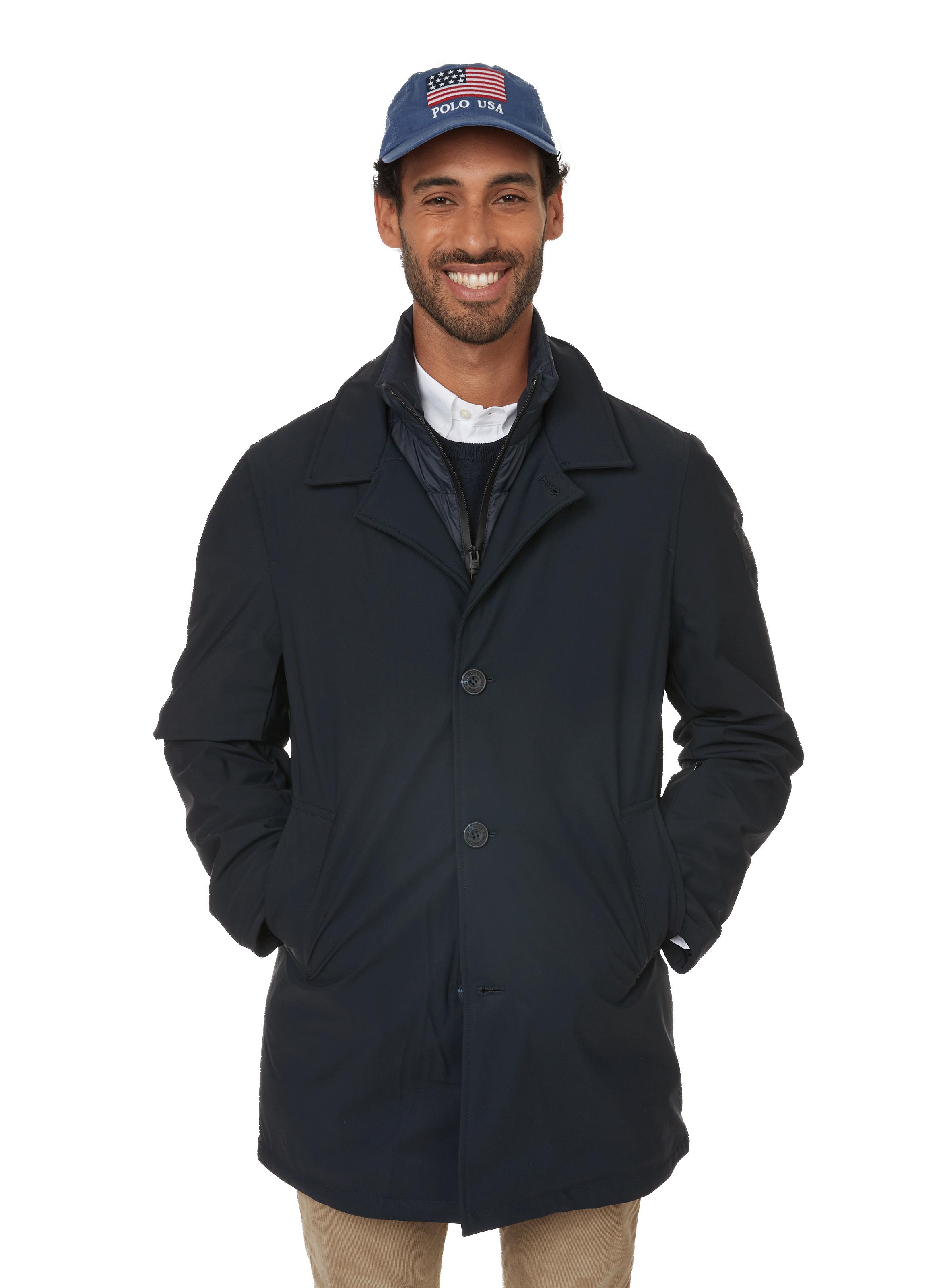 North Sails North Tech Trench Coat in Blue for Men Lyst UK