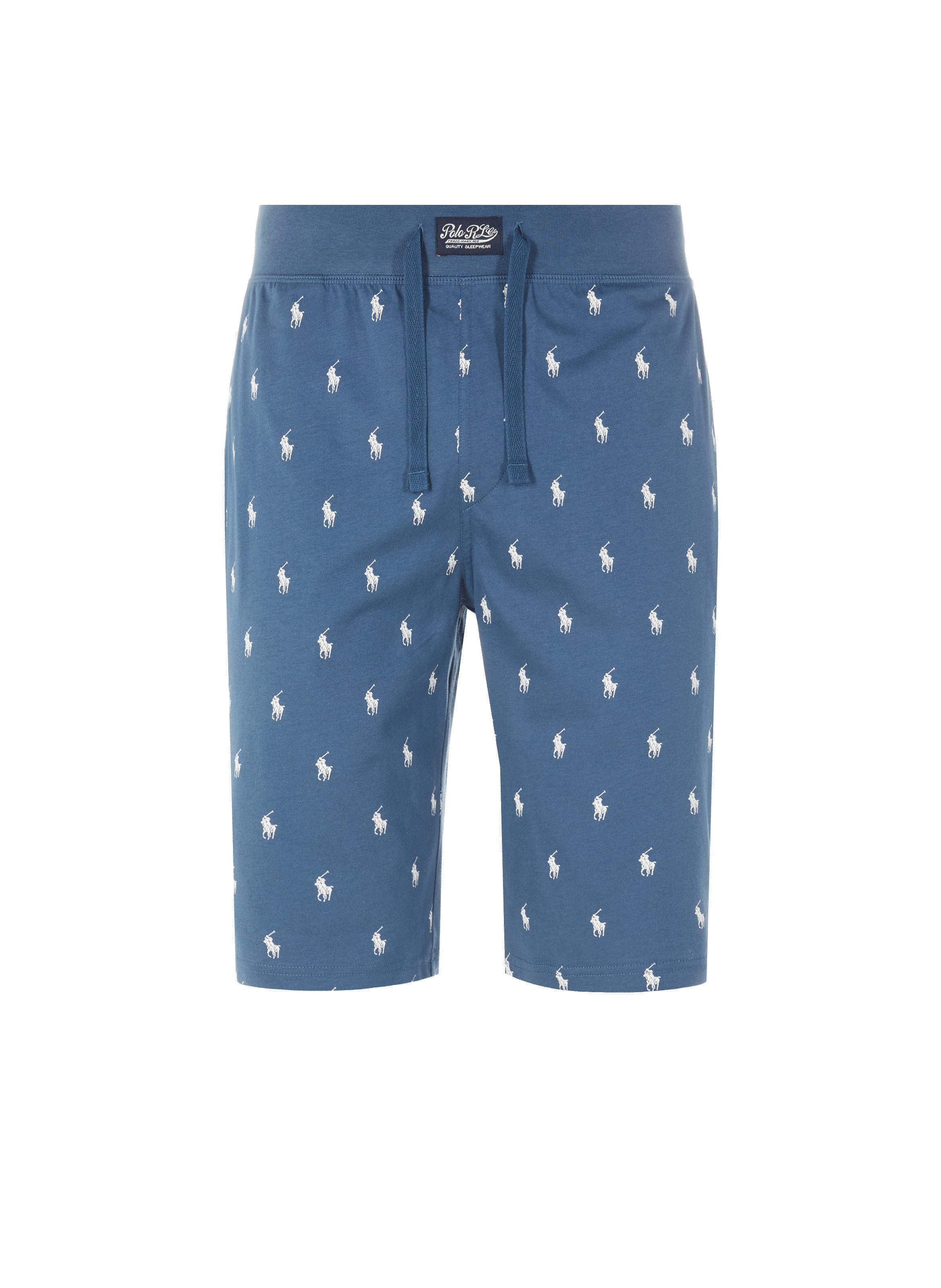 Short de pyjama à logo en coton Polo Ralph Lauren pour homme en coloris  Bleu | Lyst
