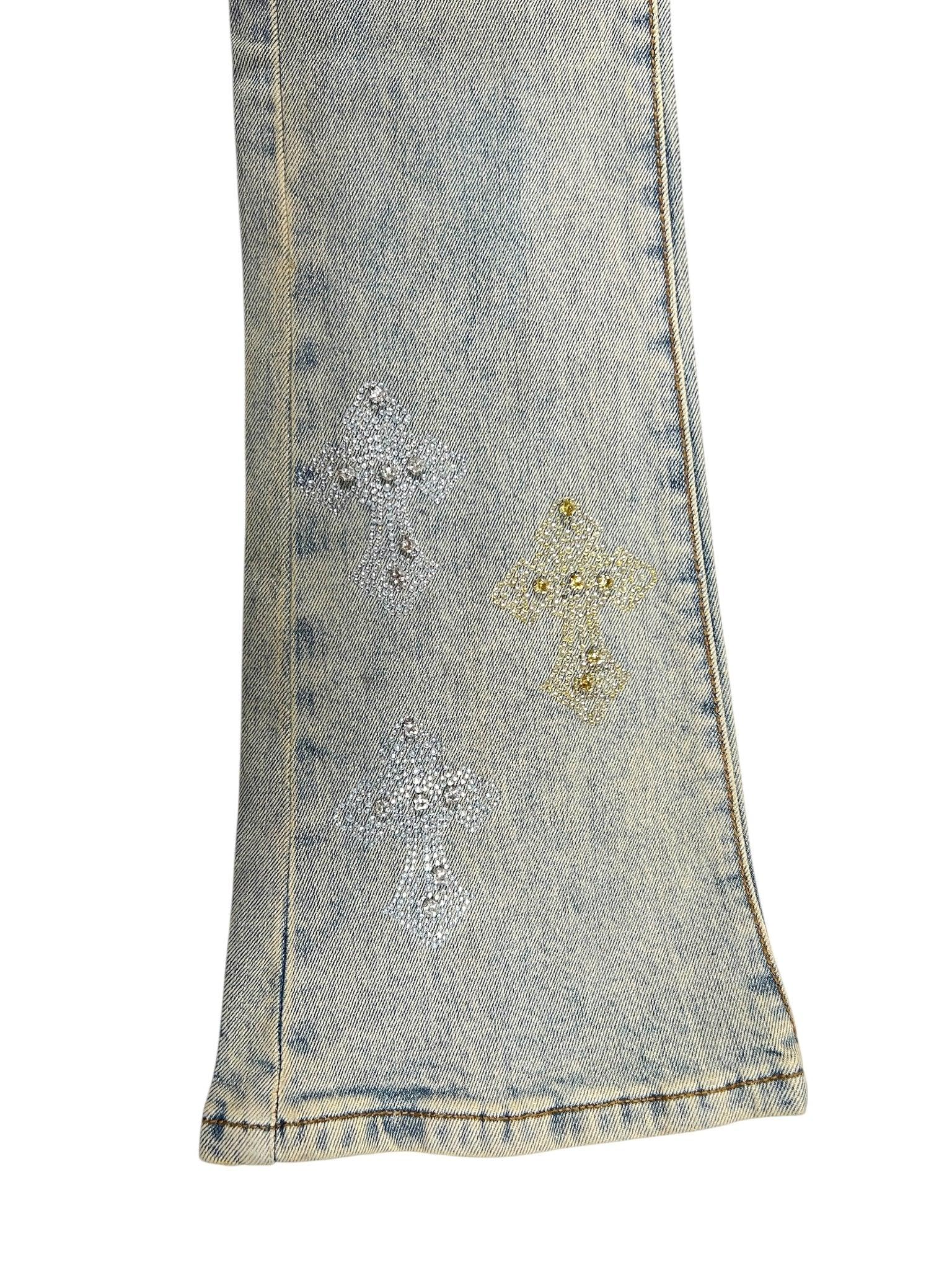 GUAPI Faded Cross Denim V2 Jeans in Gray for Men | Lyst
