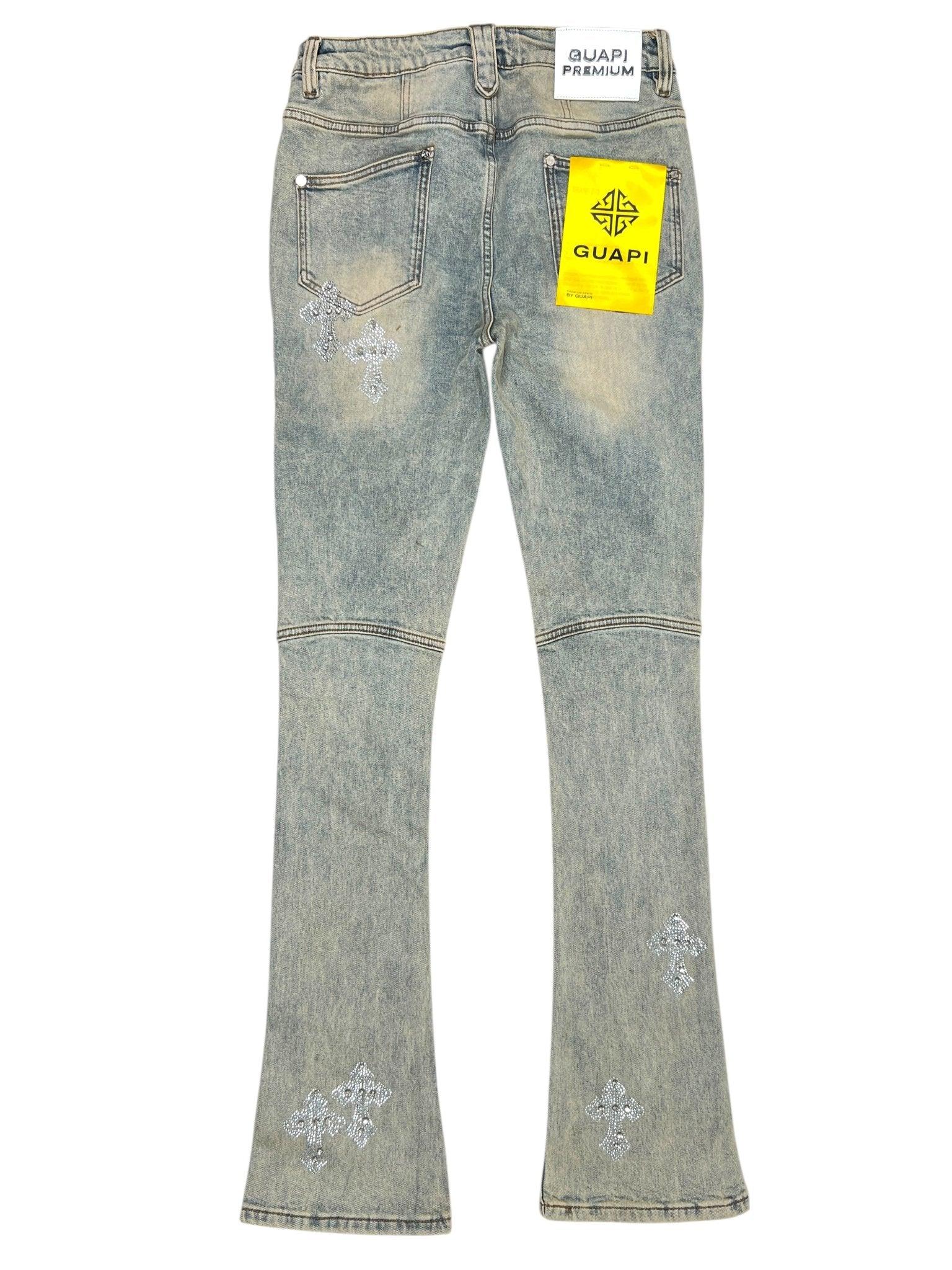 GUAPI Faded Cross Denim V2 Jeans in Gray for Men | Lyst
