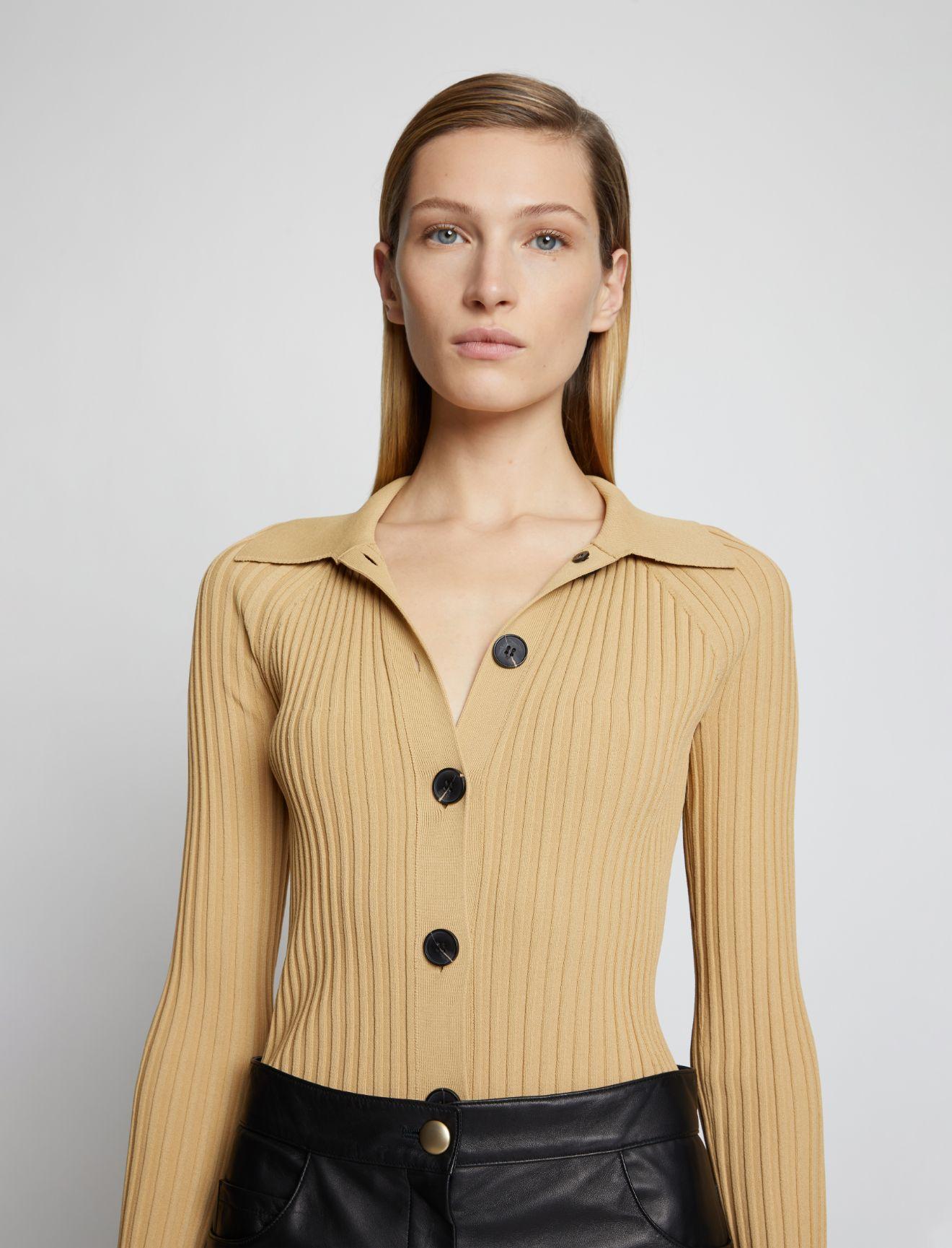 collared rib top