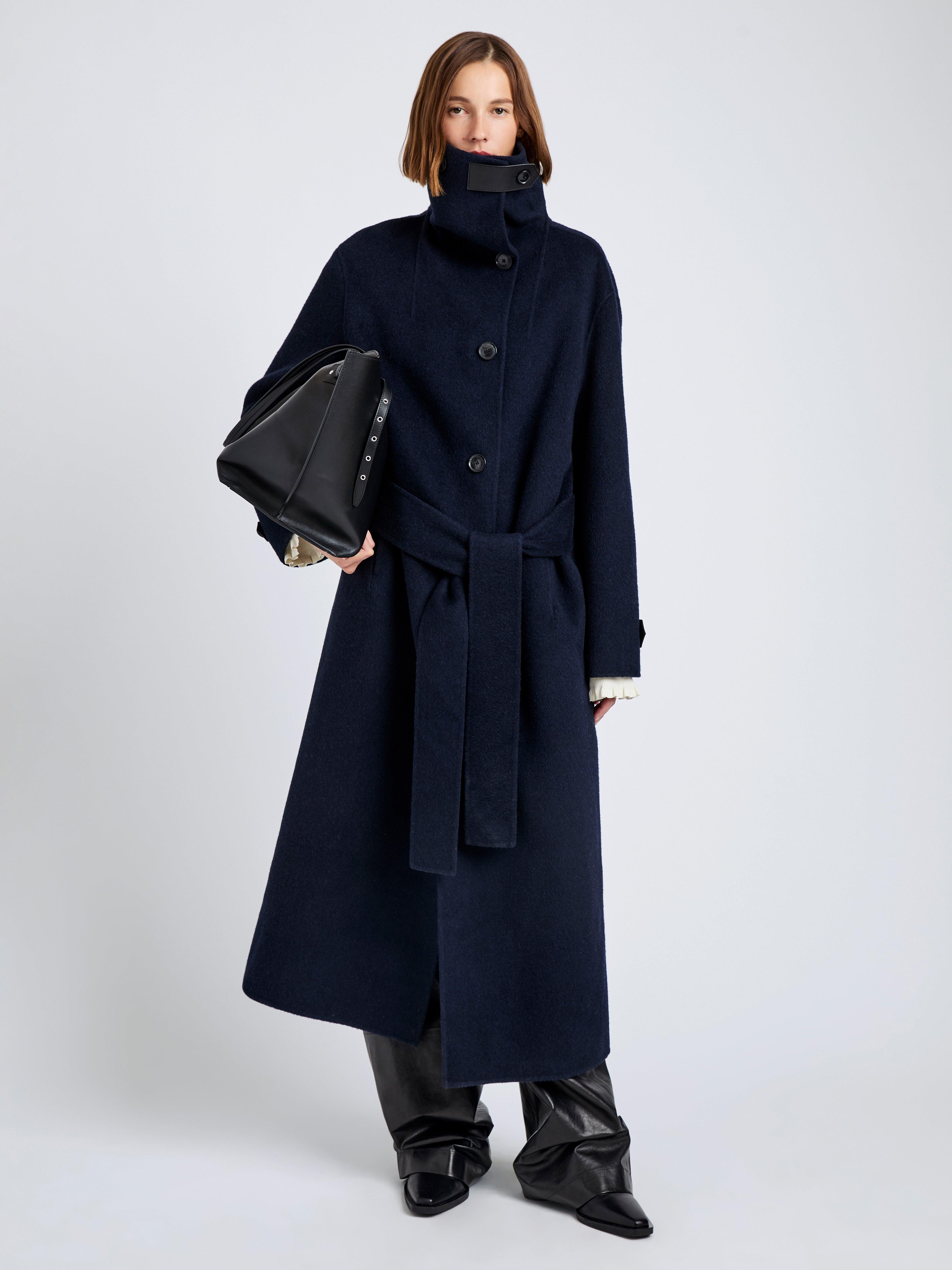 Proenza Schouler ネイビー ウール ピーコート Proenza Schouler Coats for Women | Online Sale up to 75% off