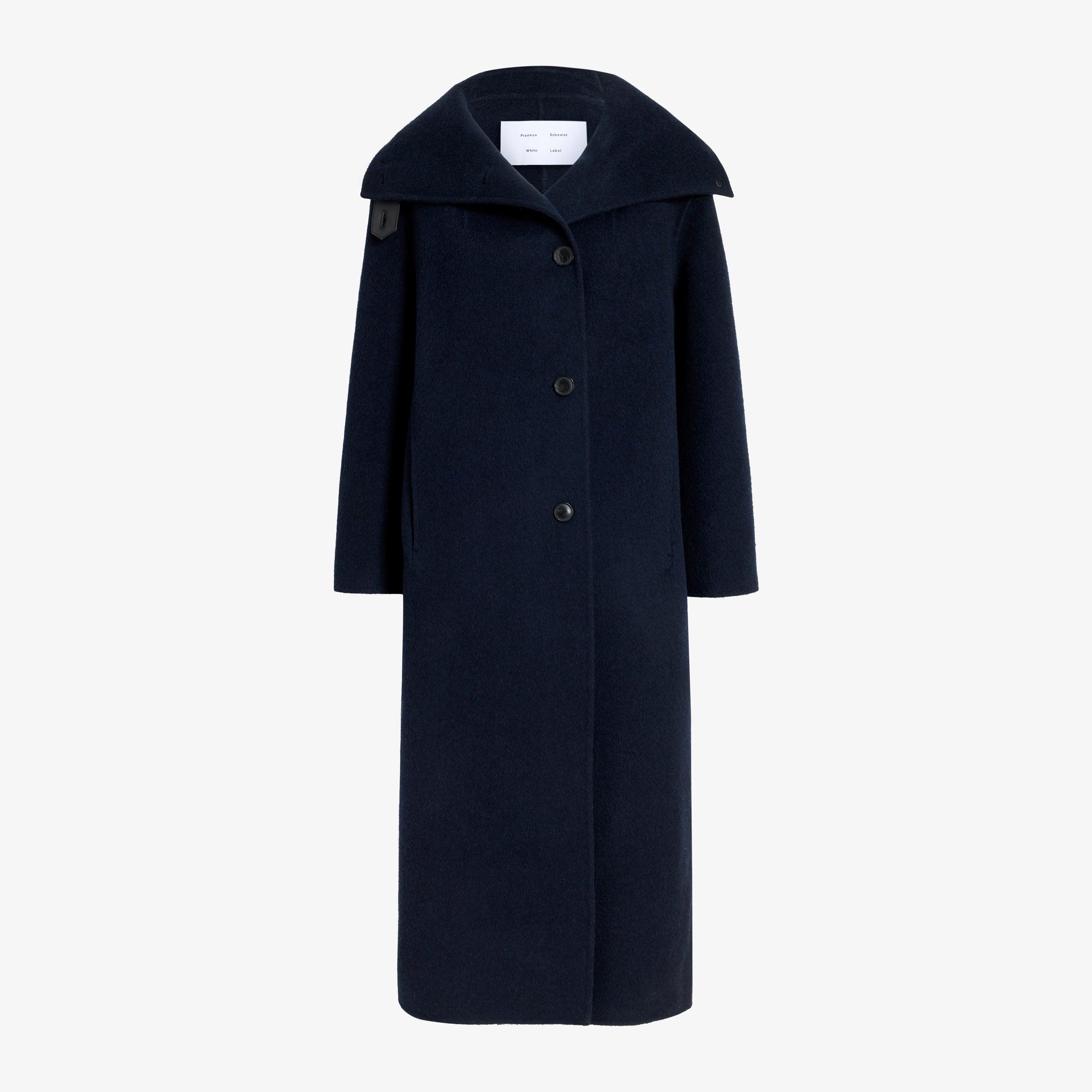 Proenza Schouler ネイビー ウール ピーコート Proenza Schouler ネイビー ウール ピーコート Proenza Schouler