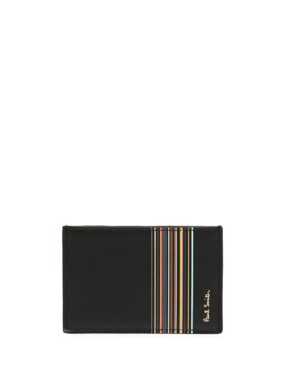 Paul Smith 'signature Stripe Block' Credit Card Holder in Black for Men |  Lyst
