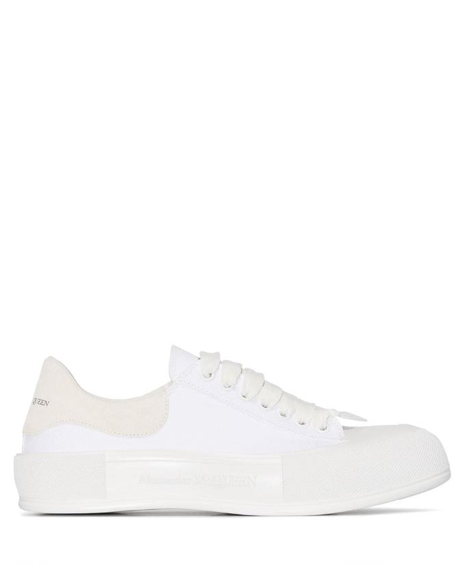 Alexander McQueen Deck Lace-up Sneakers in White for Men | Lyst
