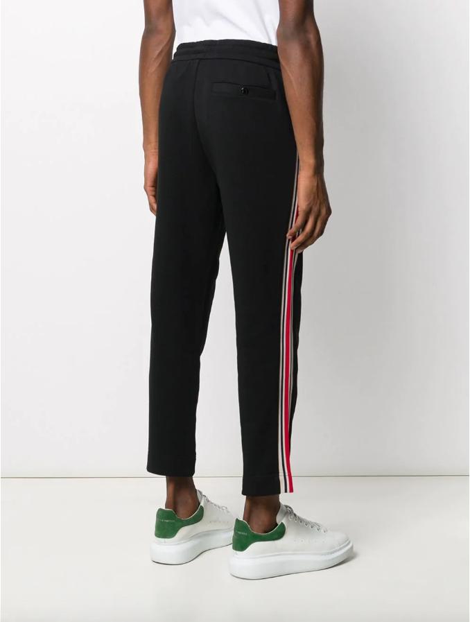 Moncler Side Stripe Track Pants in Black for Men | Lyst