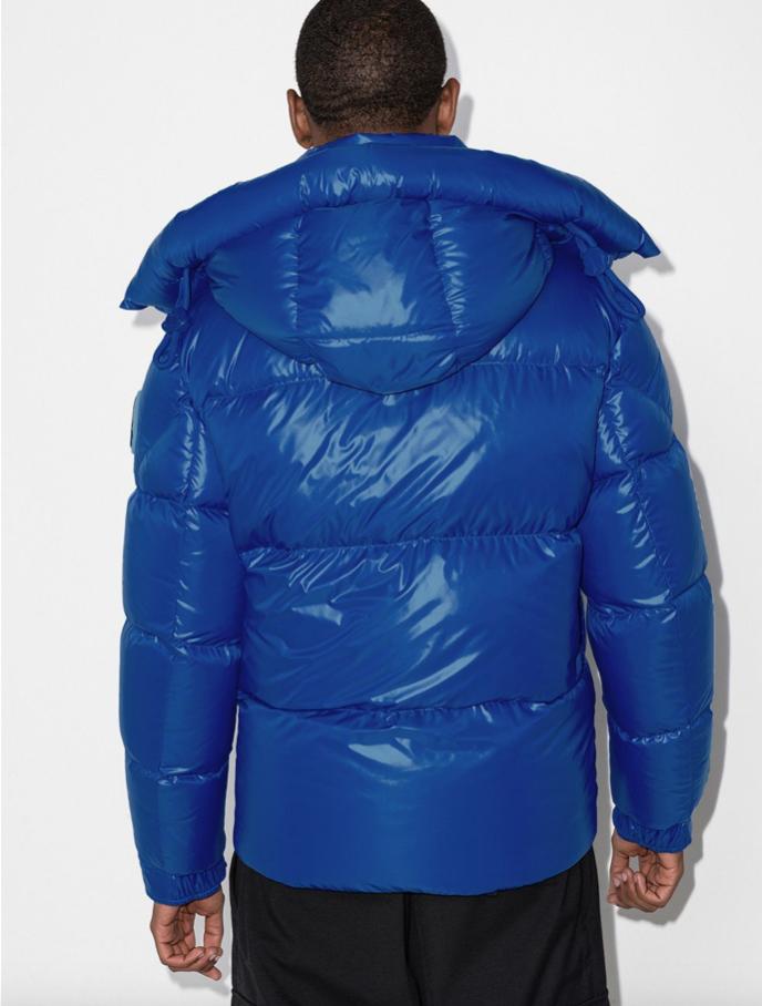 Moncler Synthetic Vignemale Hooded Puffer Jacket in Blue for Men 