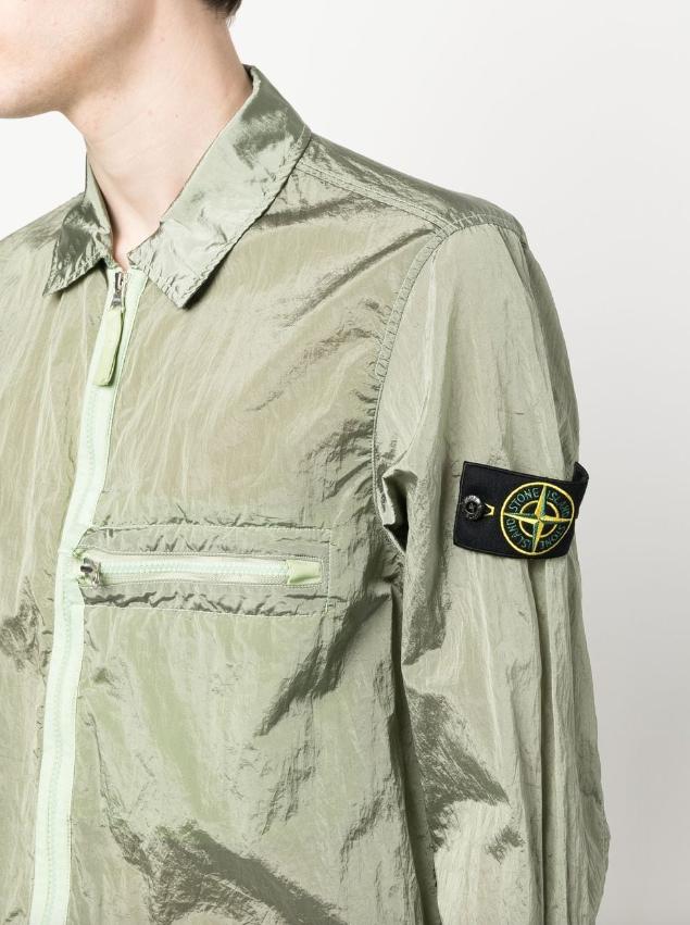 Stone Island 10919 Nylon Metal Overshirt in Green for Men | Lyst