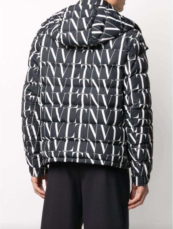 Valentino Vlogo Print Down Jacket