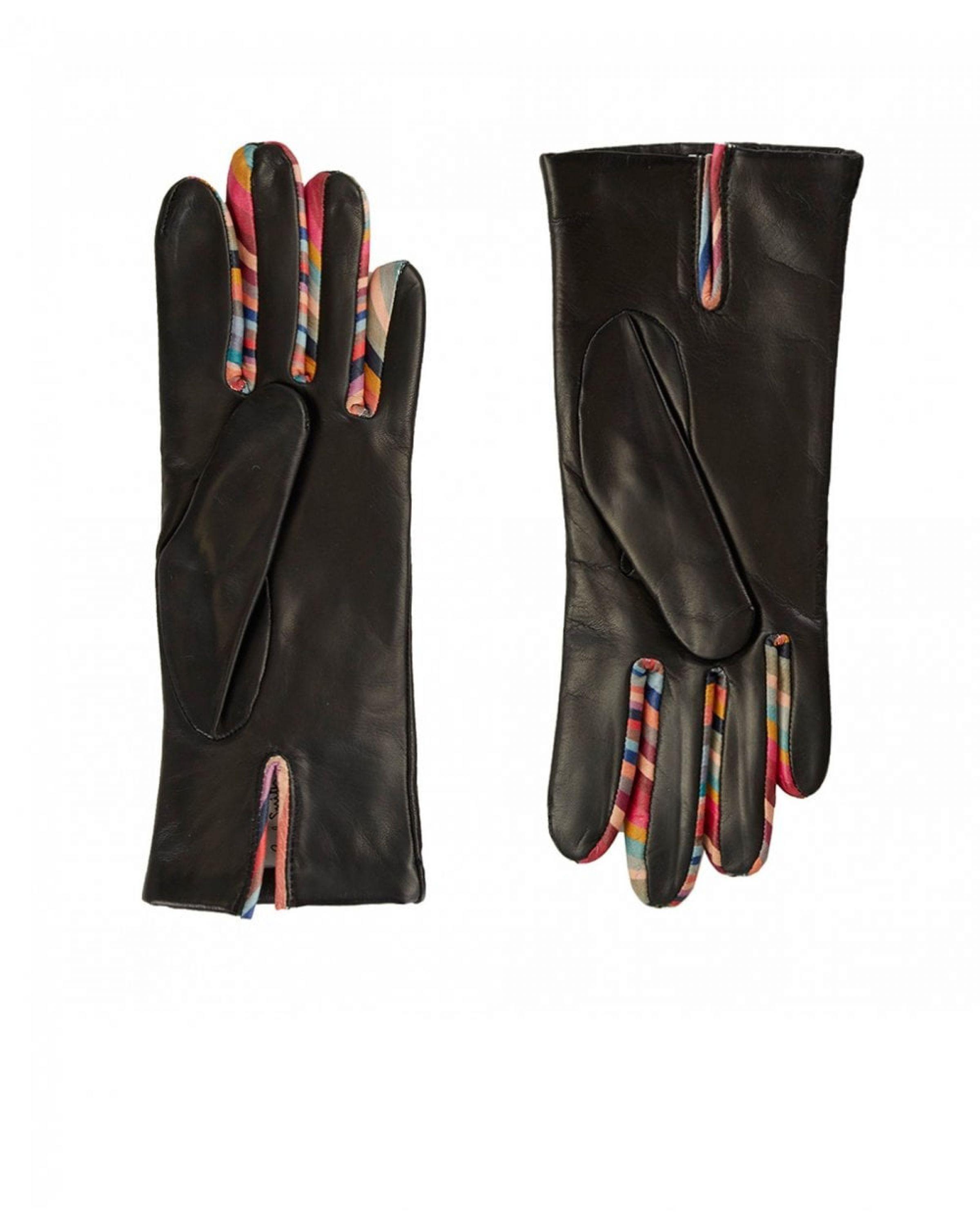 Paul Smith Concertina Swirl Leather Gloves W1a-461e-ag931-79 in Black ...