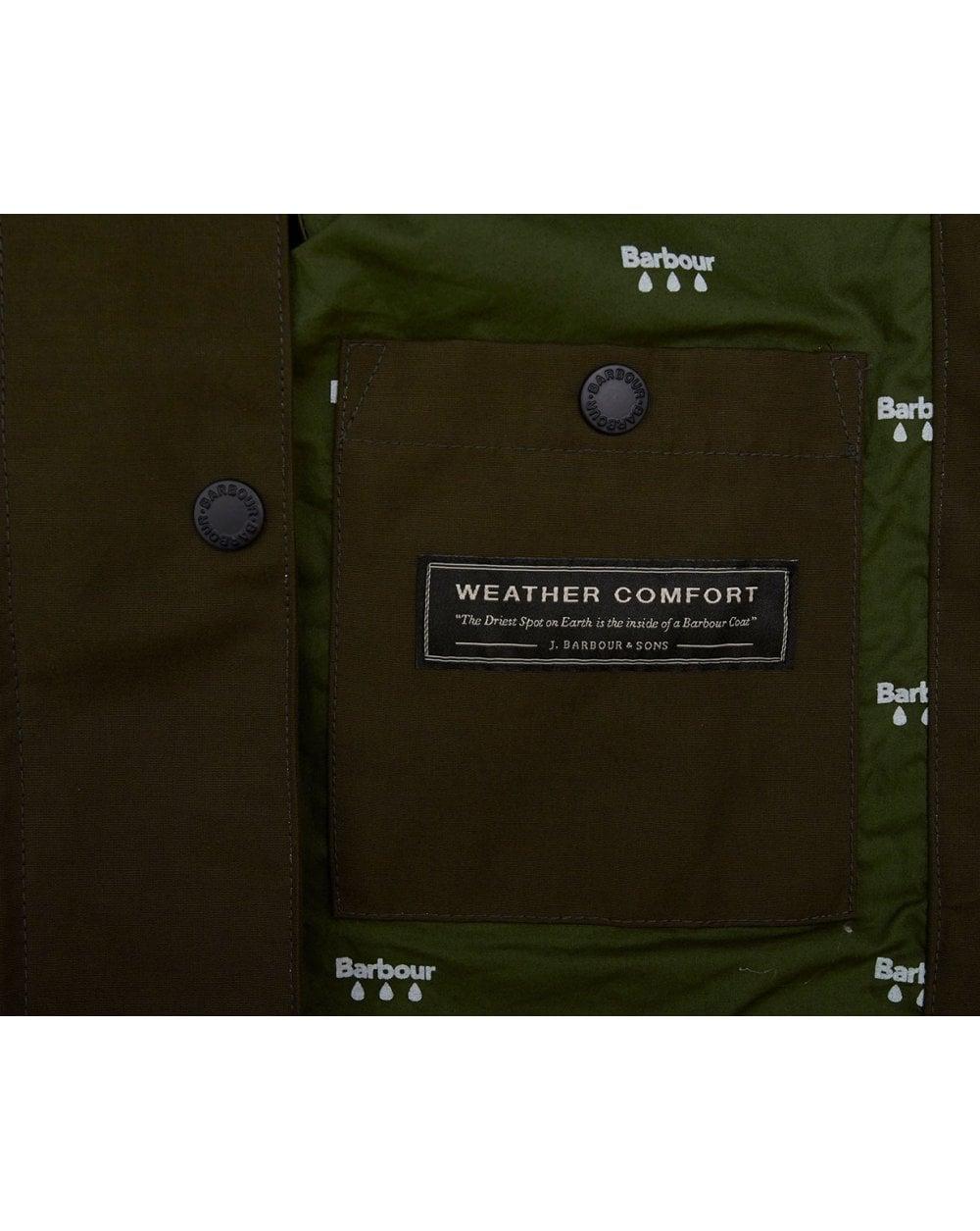 barbour barogram olive