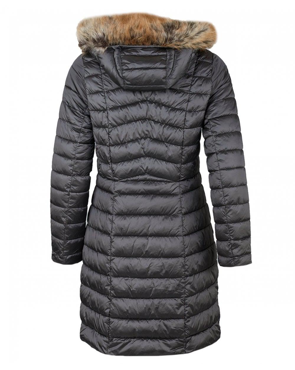 long quilted coat 