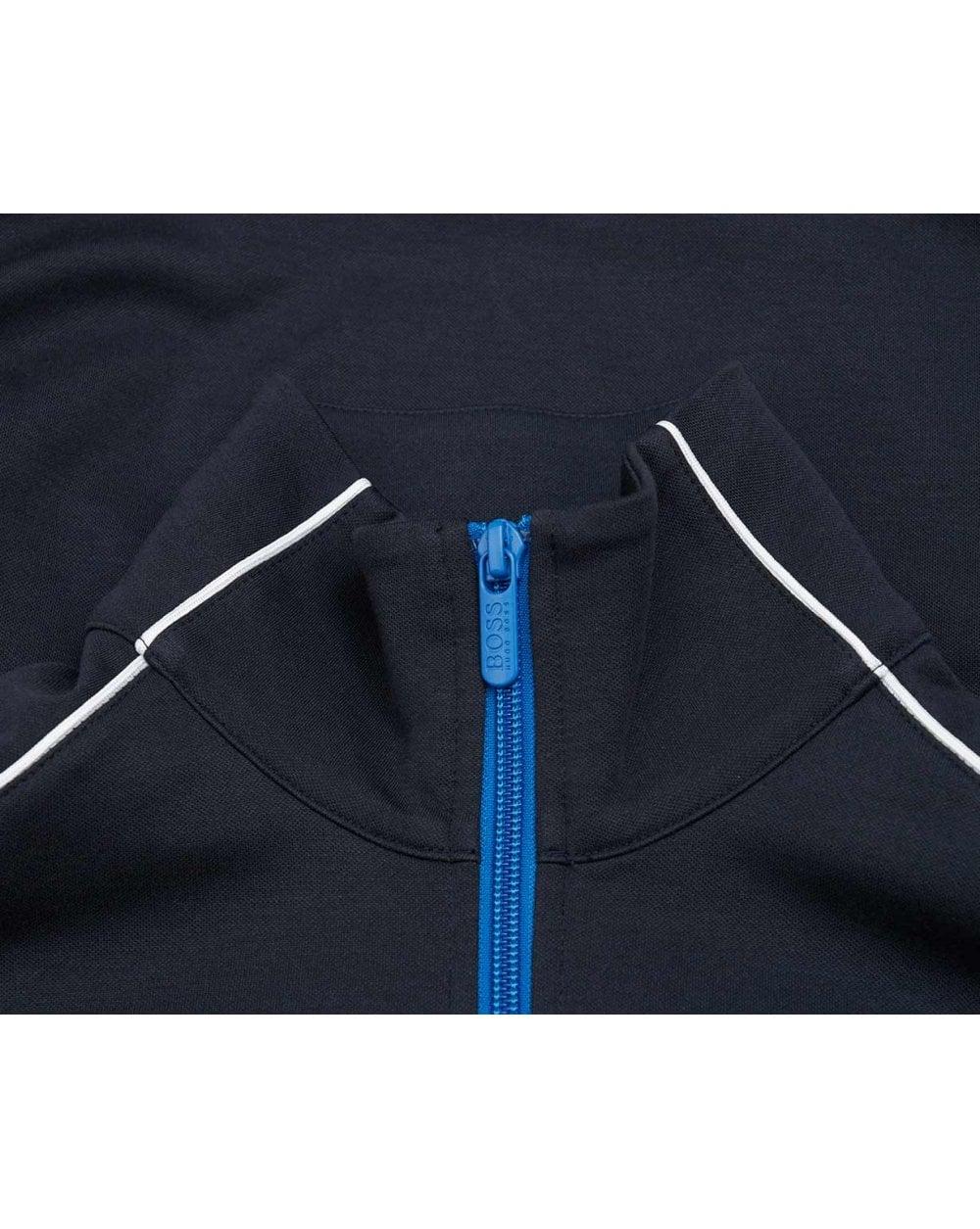 hugo boss navy blue tracksuit