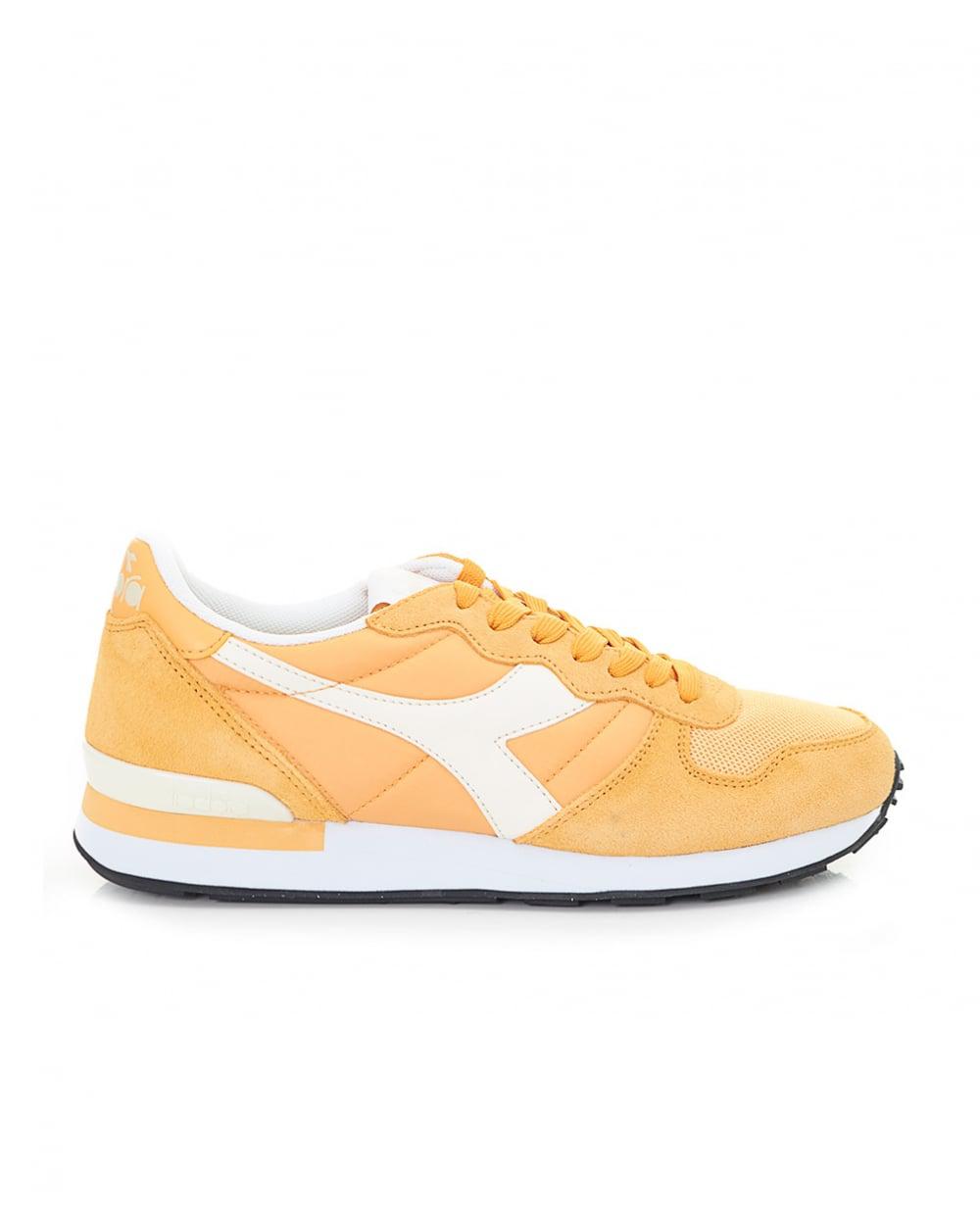 yellow diadora trainers