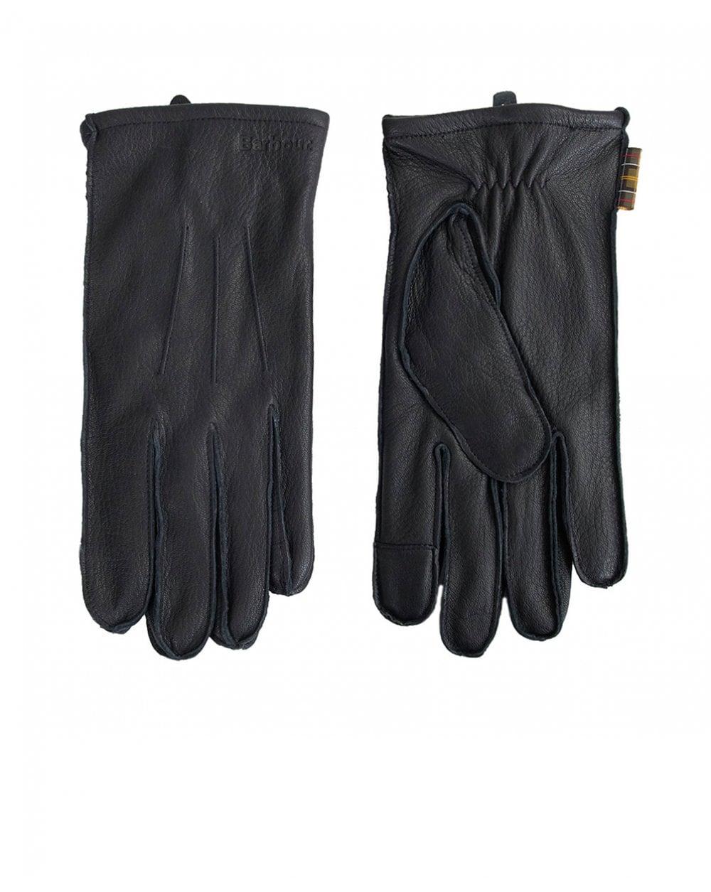 Barbour Bexley Leather Gloves in Black for Men - Lyst