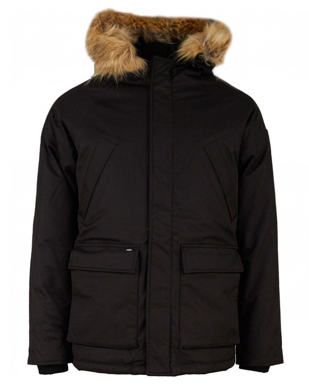 Nobis Fur Black Heritage Parka Jacket for Men - Lyst