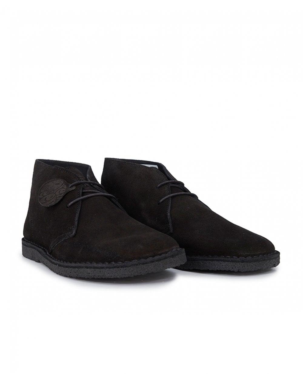 pretty green desert boots black