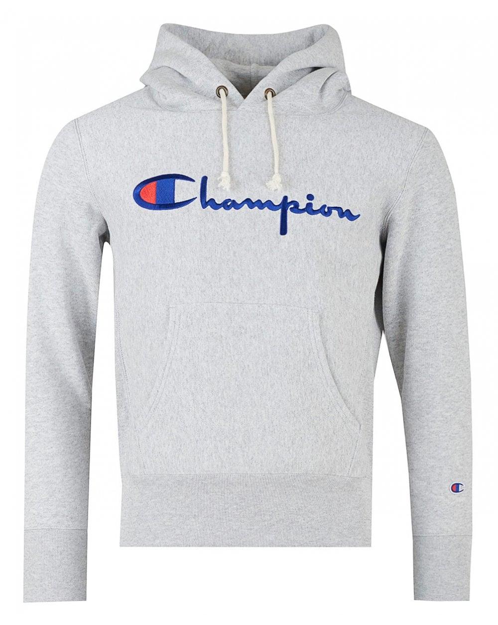 champion grey marl hoodie