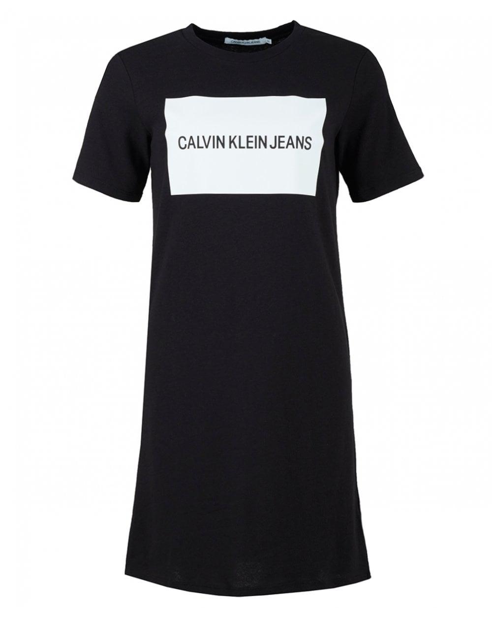 calvin klein black logo t shirt