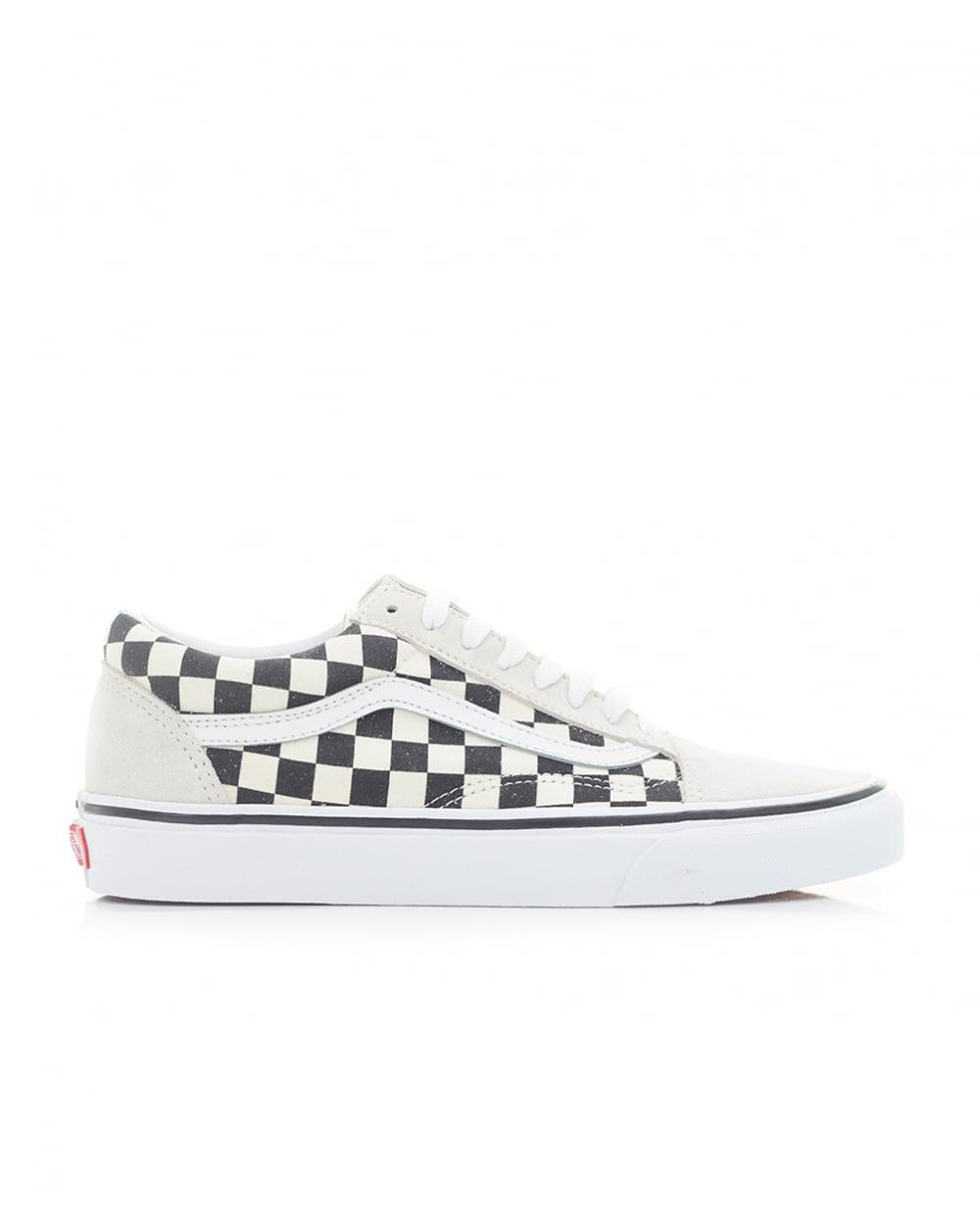 old skool mixed check vans