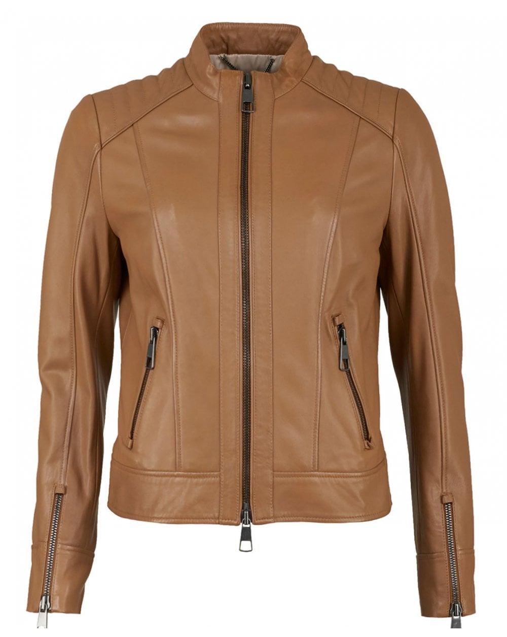 boss junique leather jacket