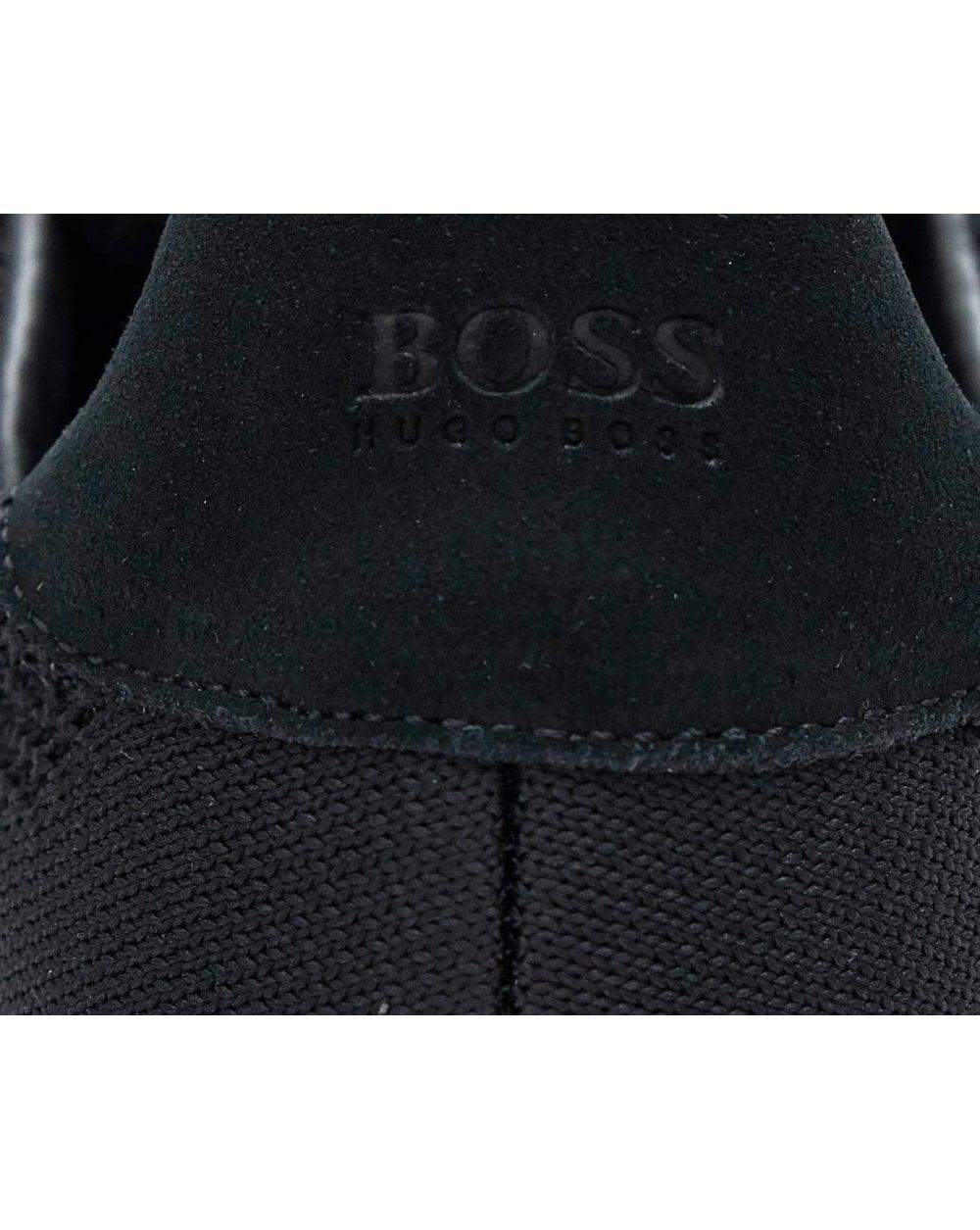 boss maze knit trainers