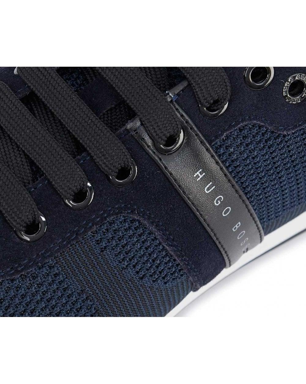 boss athleisure low top knit trainers