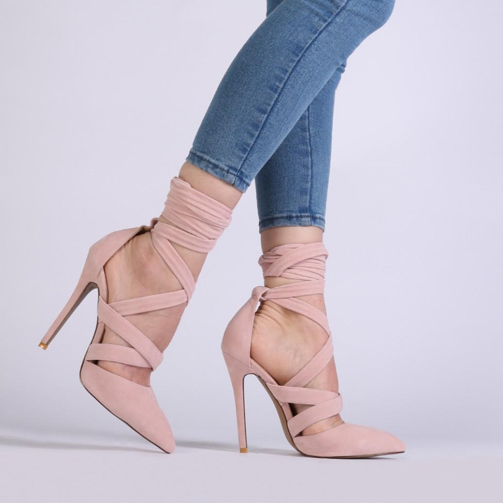 dusky pink stilettos