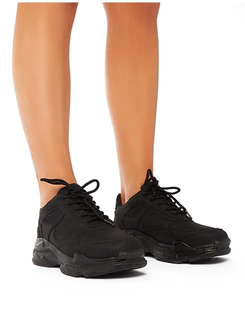 public desire black chunky trainers