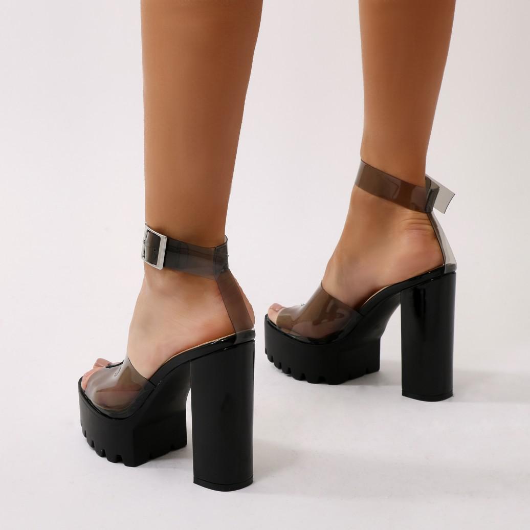 platform perspex heels