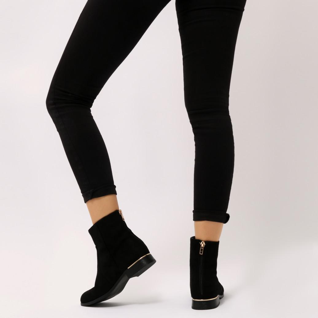 Ankle boots with gold trim Clearance