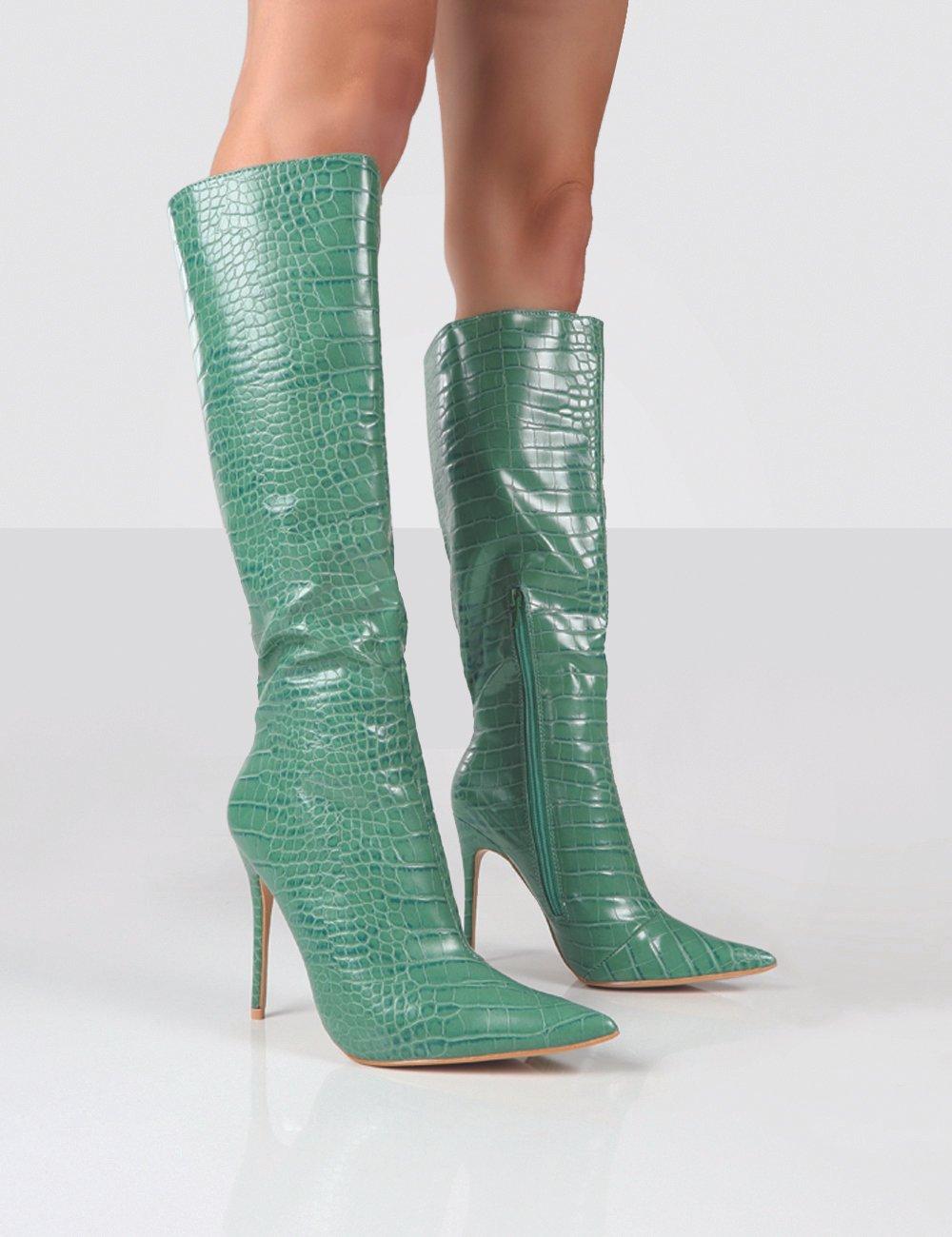 green croc boots