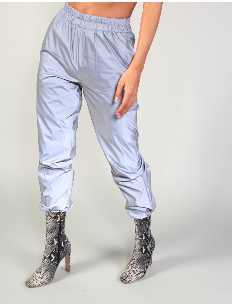 grey reflective joggers