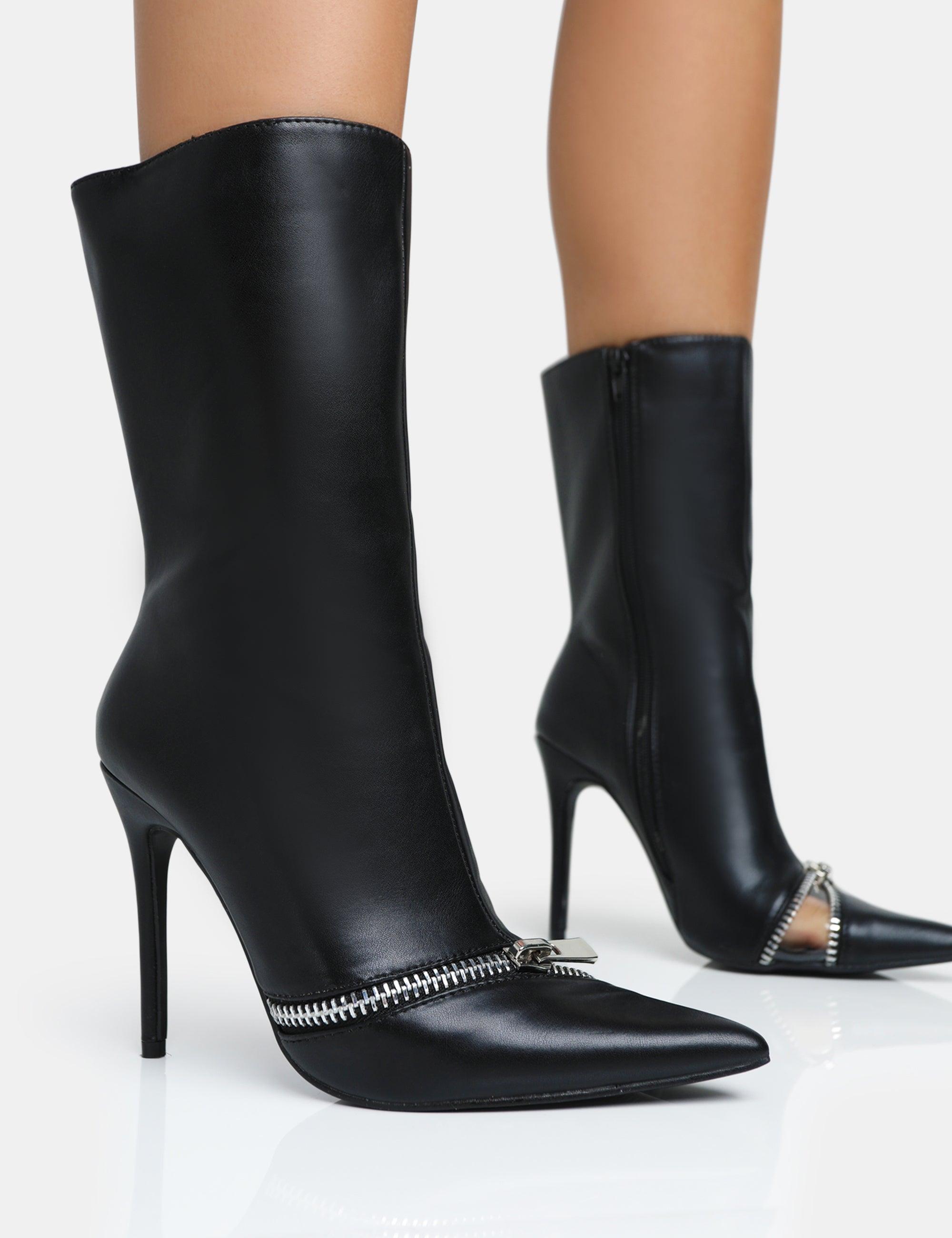 Pointed toe stiletto booties online