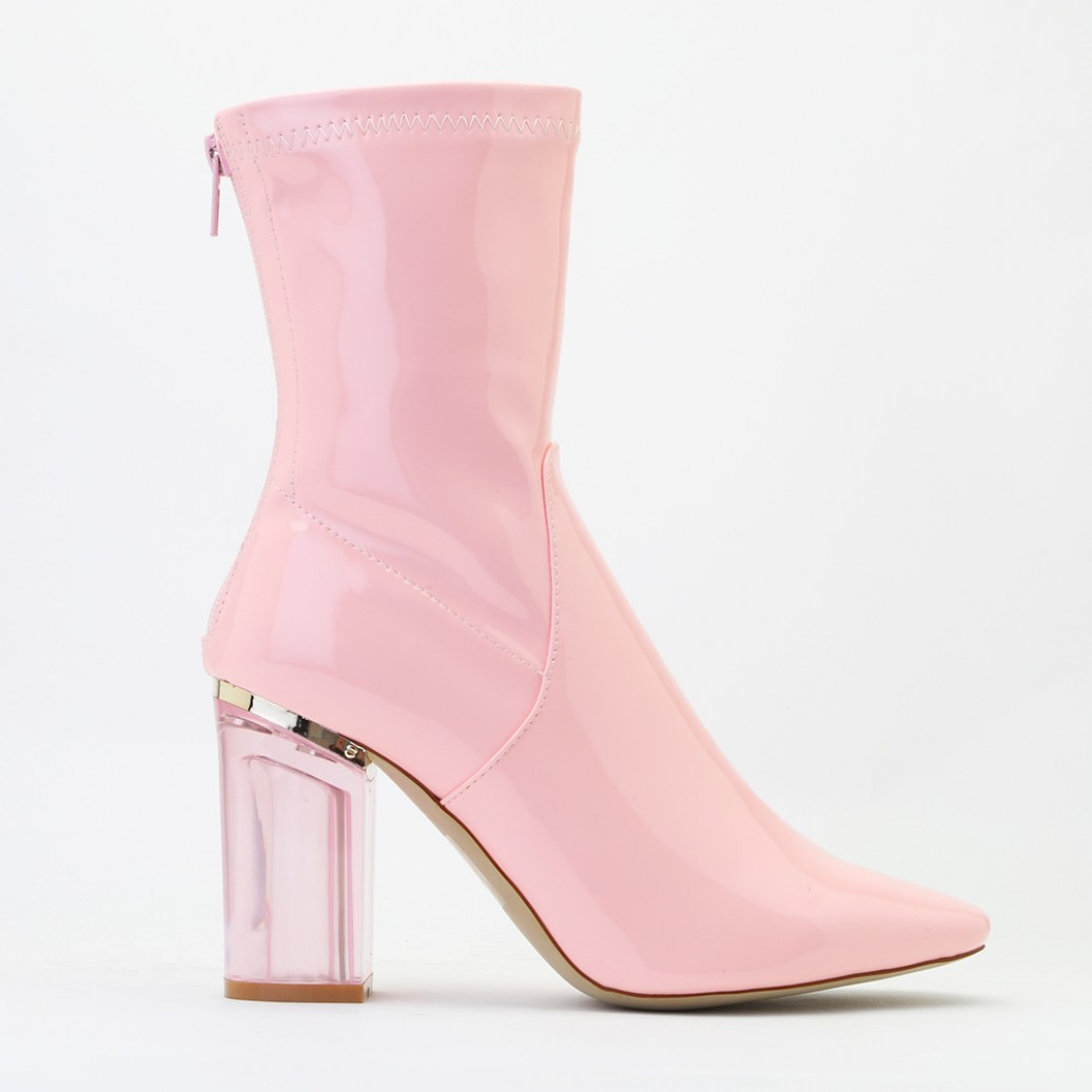 Dior Pink Logo High Heeled Boots - ShopperBoard