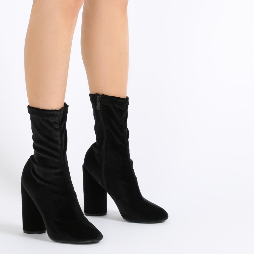 black ankle sock boot