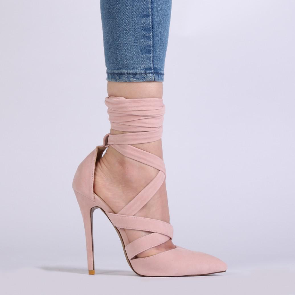 dusky pink stilettos
