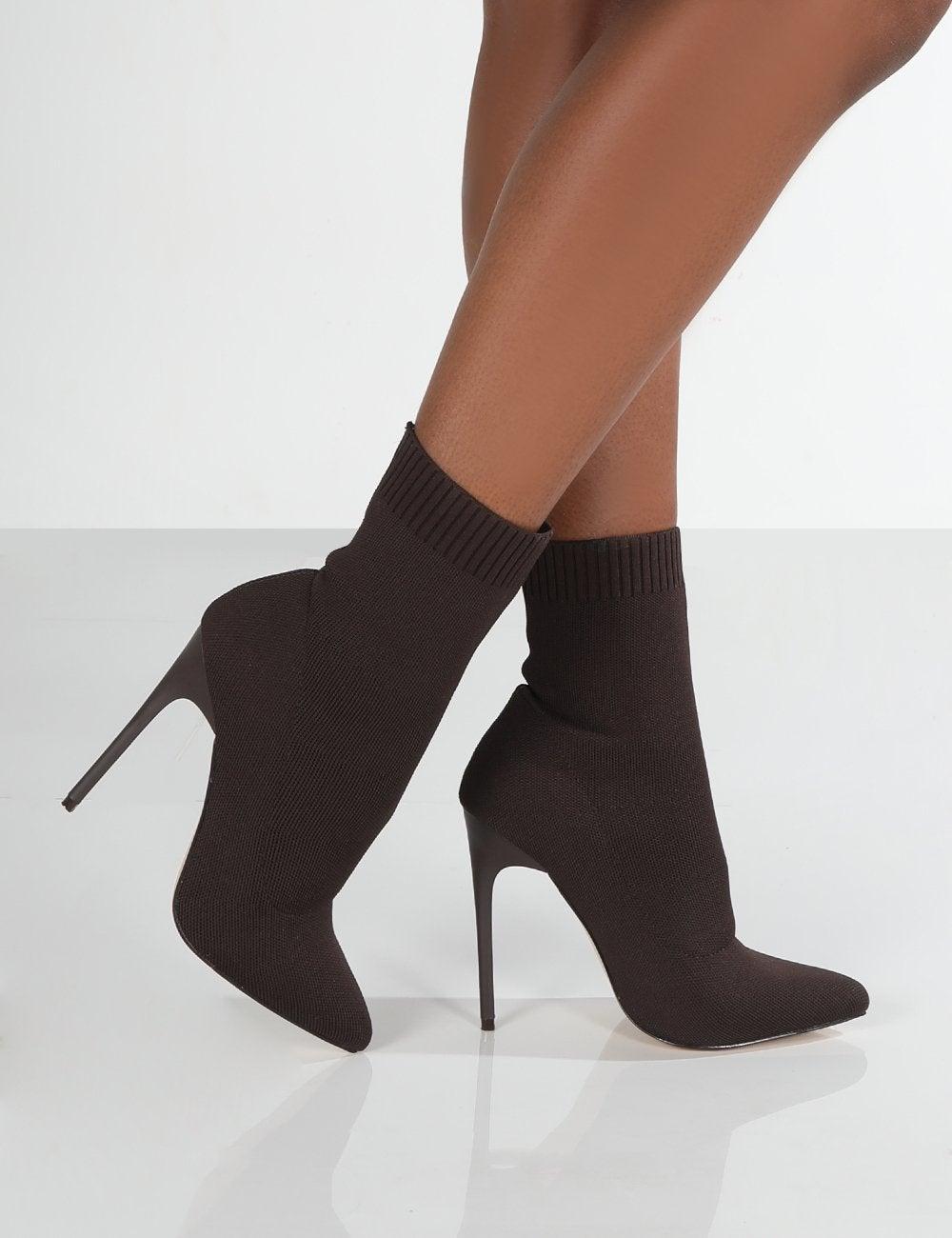 sock ankle heels