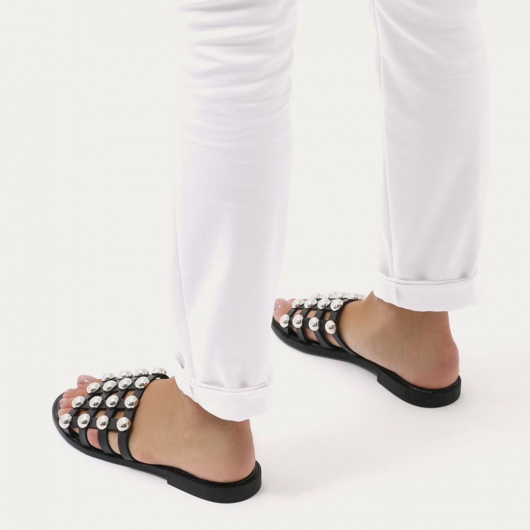 caged flat sandals uk