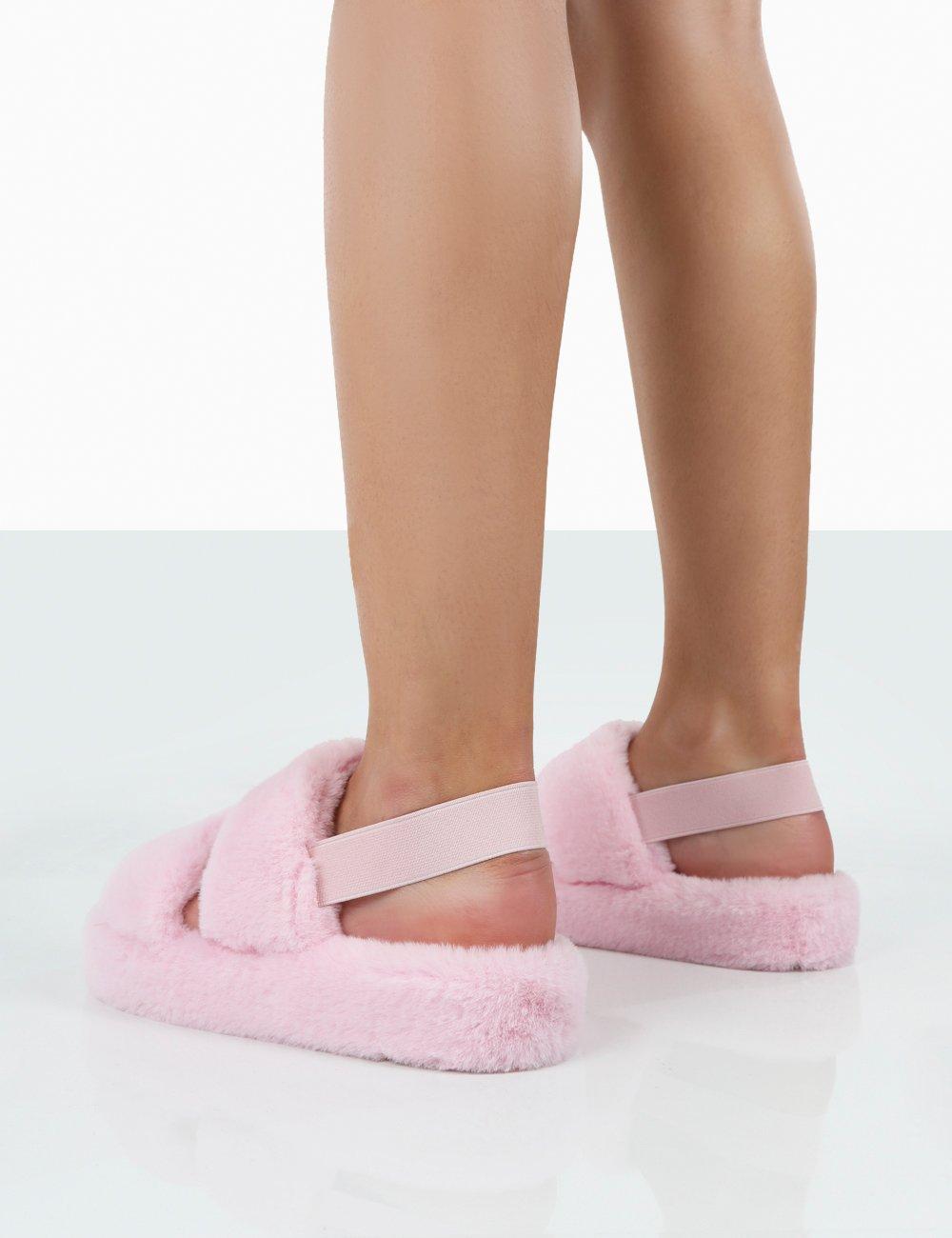 Public Desire Bed Time Pink Faux Fur 