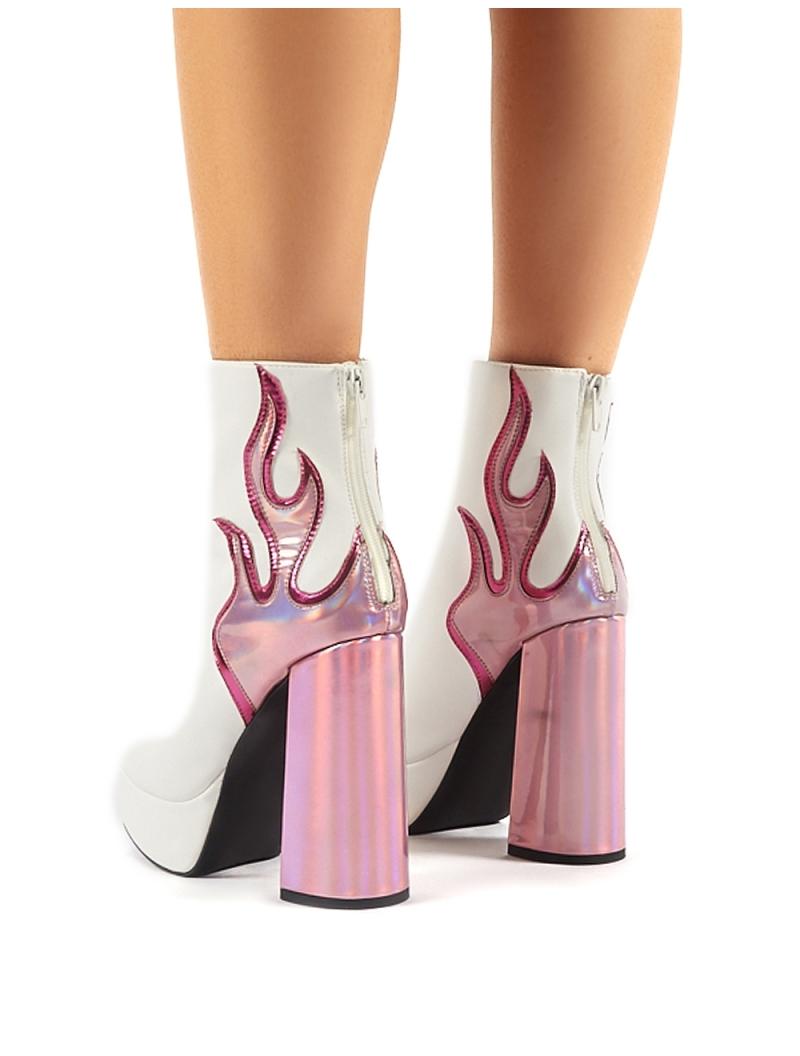 Flame store platform heels