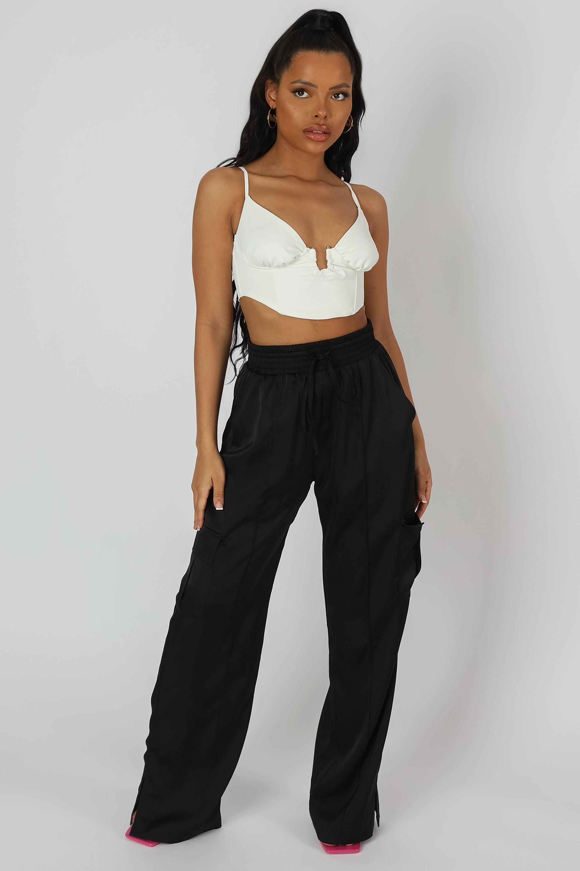 Public Desire Split Hem Satin 