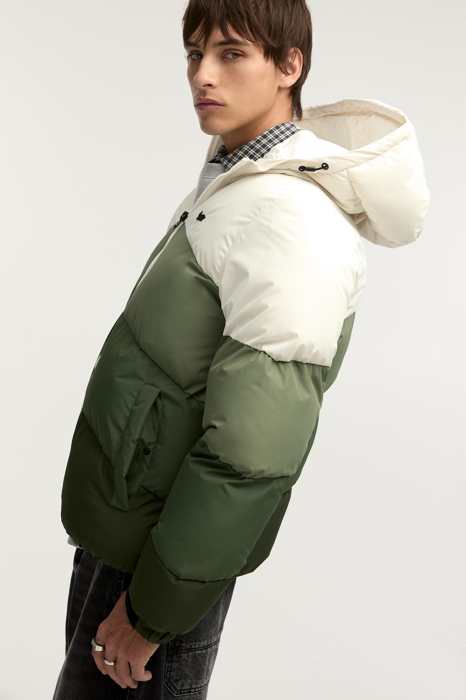 Pull&Bear Stwd Panelled Puffer Jacket in Green for Men Lyst UK