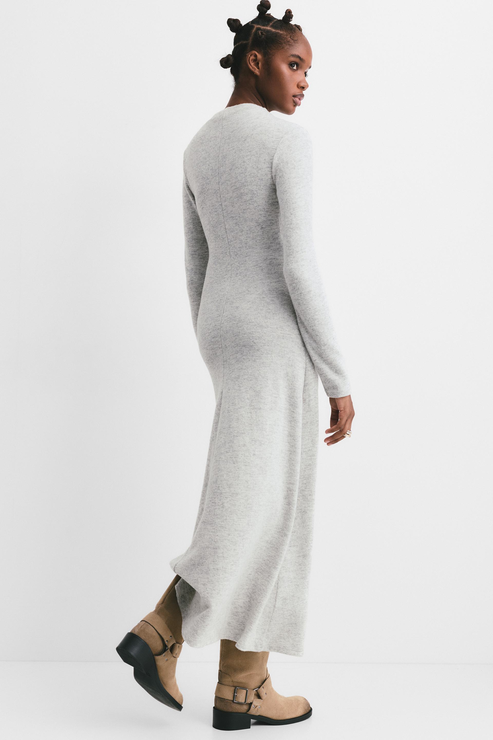 Midi Dress Pull And Bear Jumper Dress Knit Midi Dress PULL&BEAR