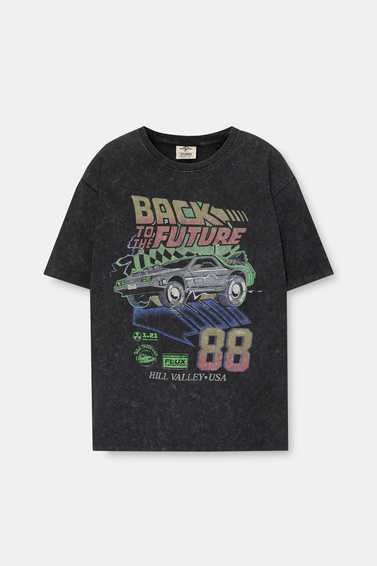 Back To The Future Men's Calmness T-Shirt - Royal Blue, 100% Cotton Official Tee