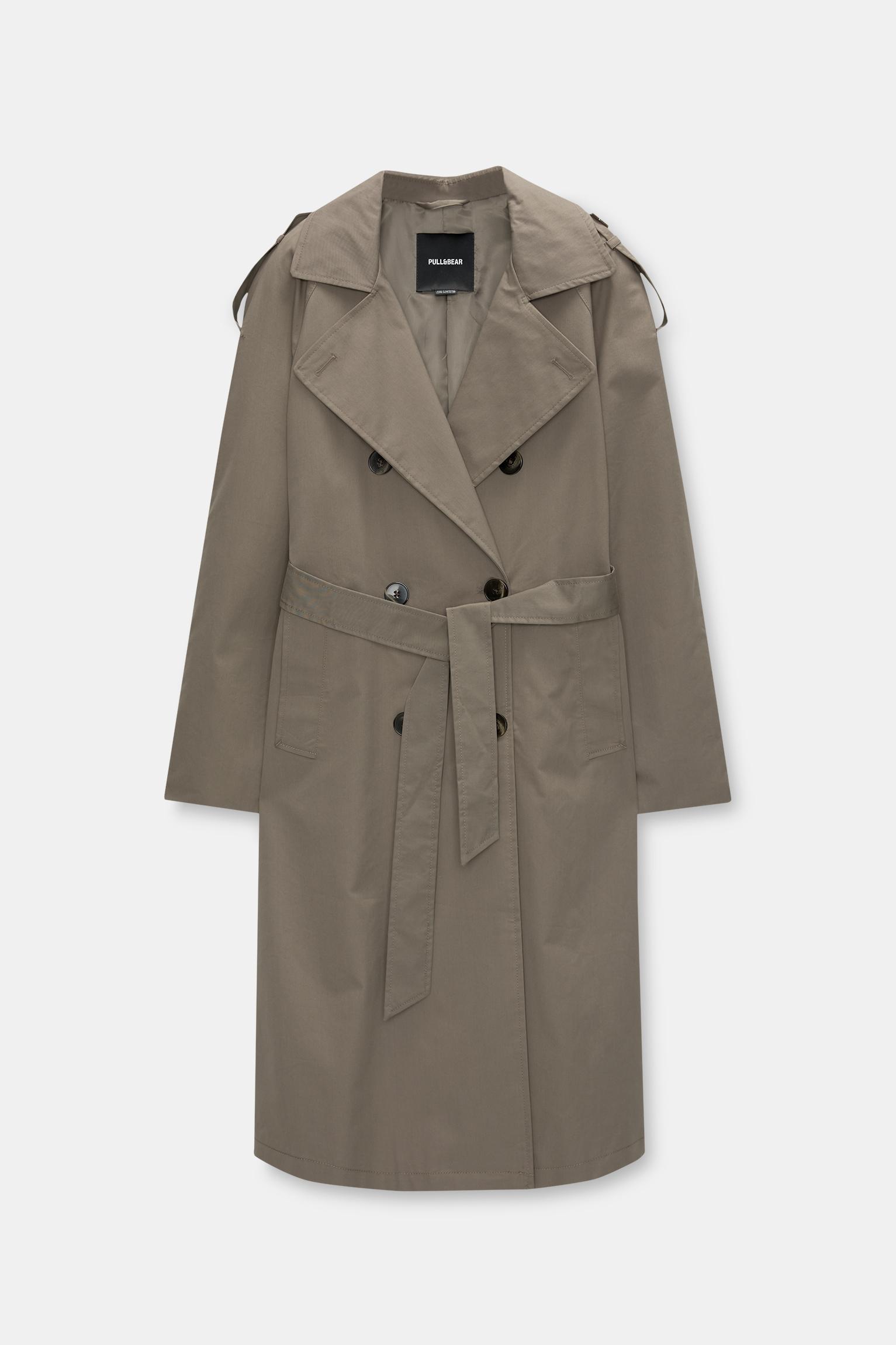 Pull&Bear Belted Trench Coat Lyst UK - Main Image