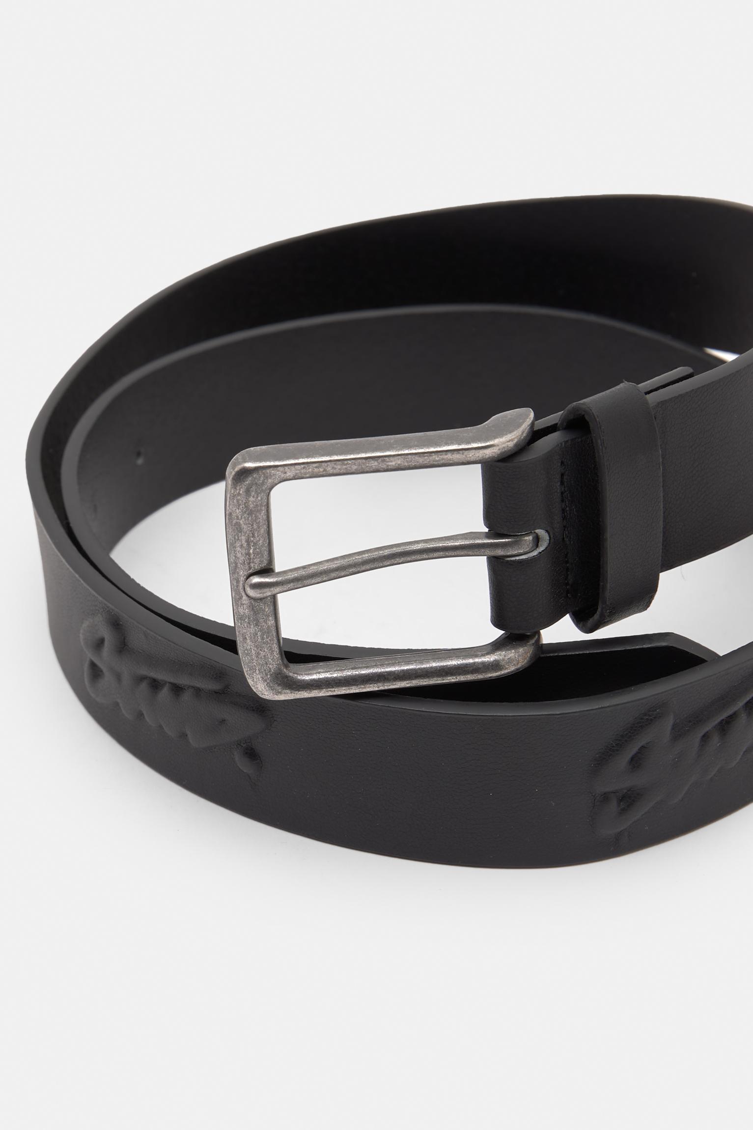 Pull&Bear Stwd Faux Leather Belt in Black for Men Lyst UK