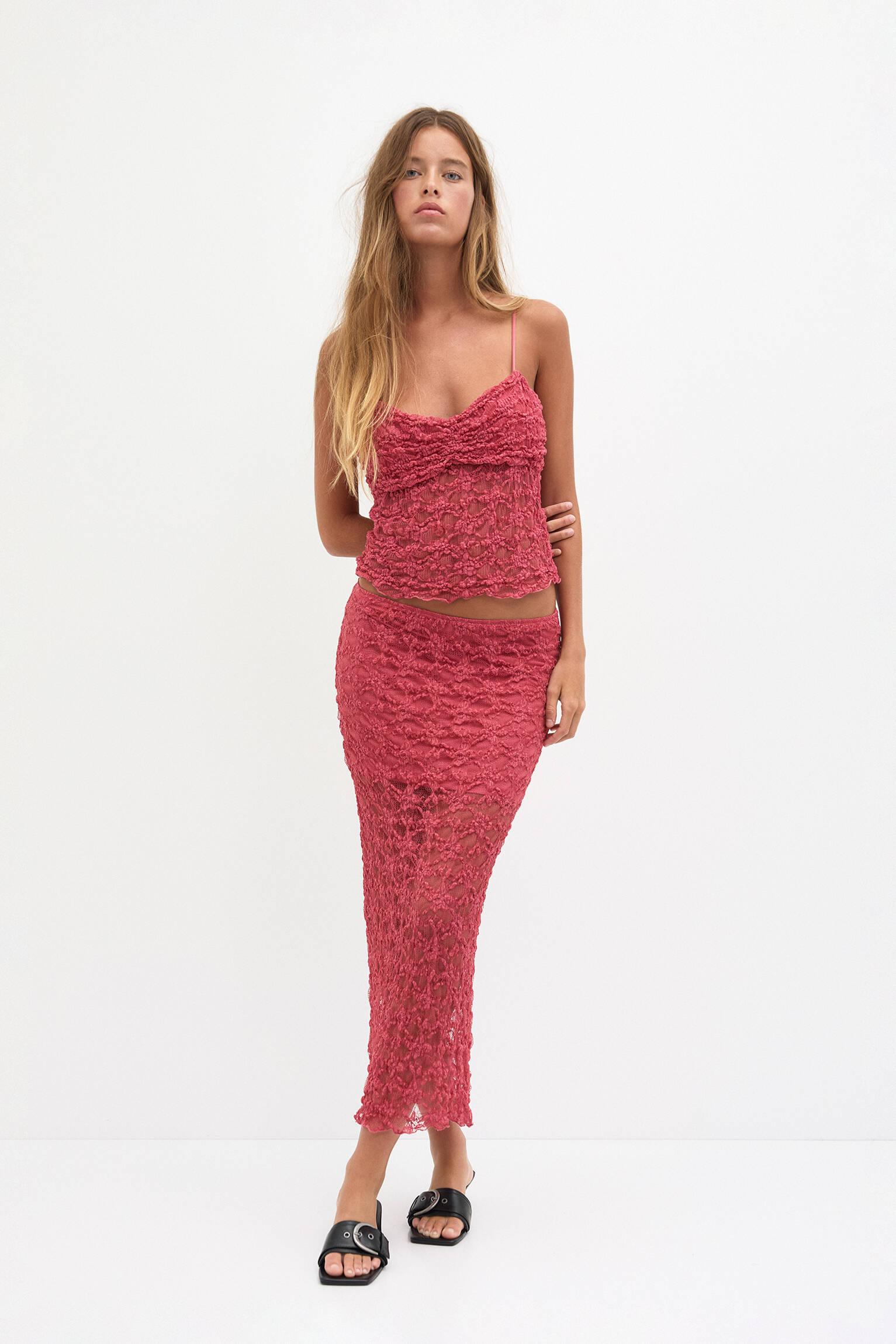 Hotel Kalinga Gold Skirt Primark Midi Skirt Red Skirt Co Ord